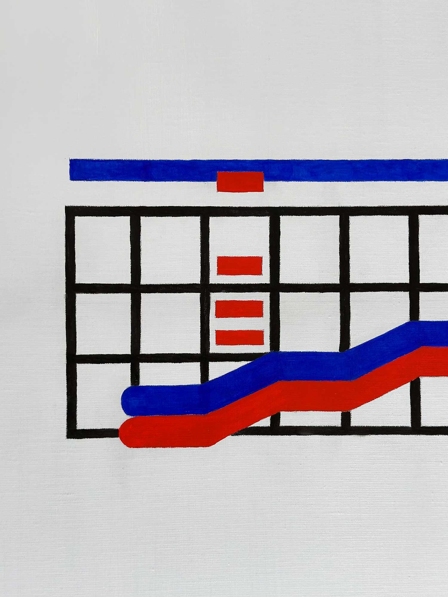 Centre Pompidou, oil on canvas