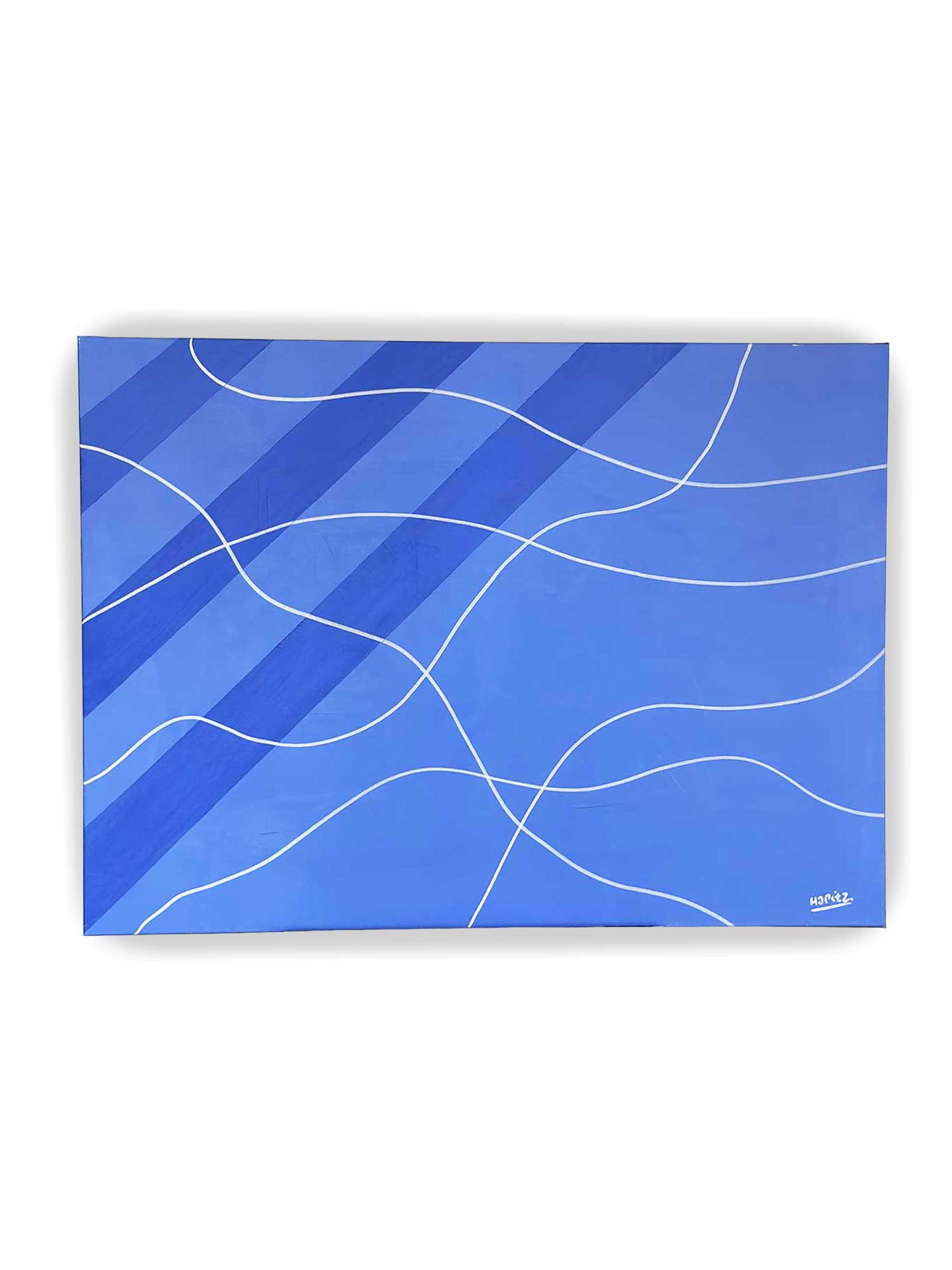 Pool step #1 , oil on canvas