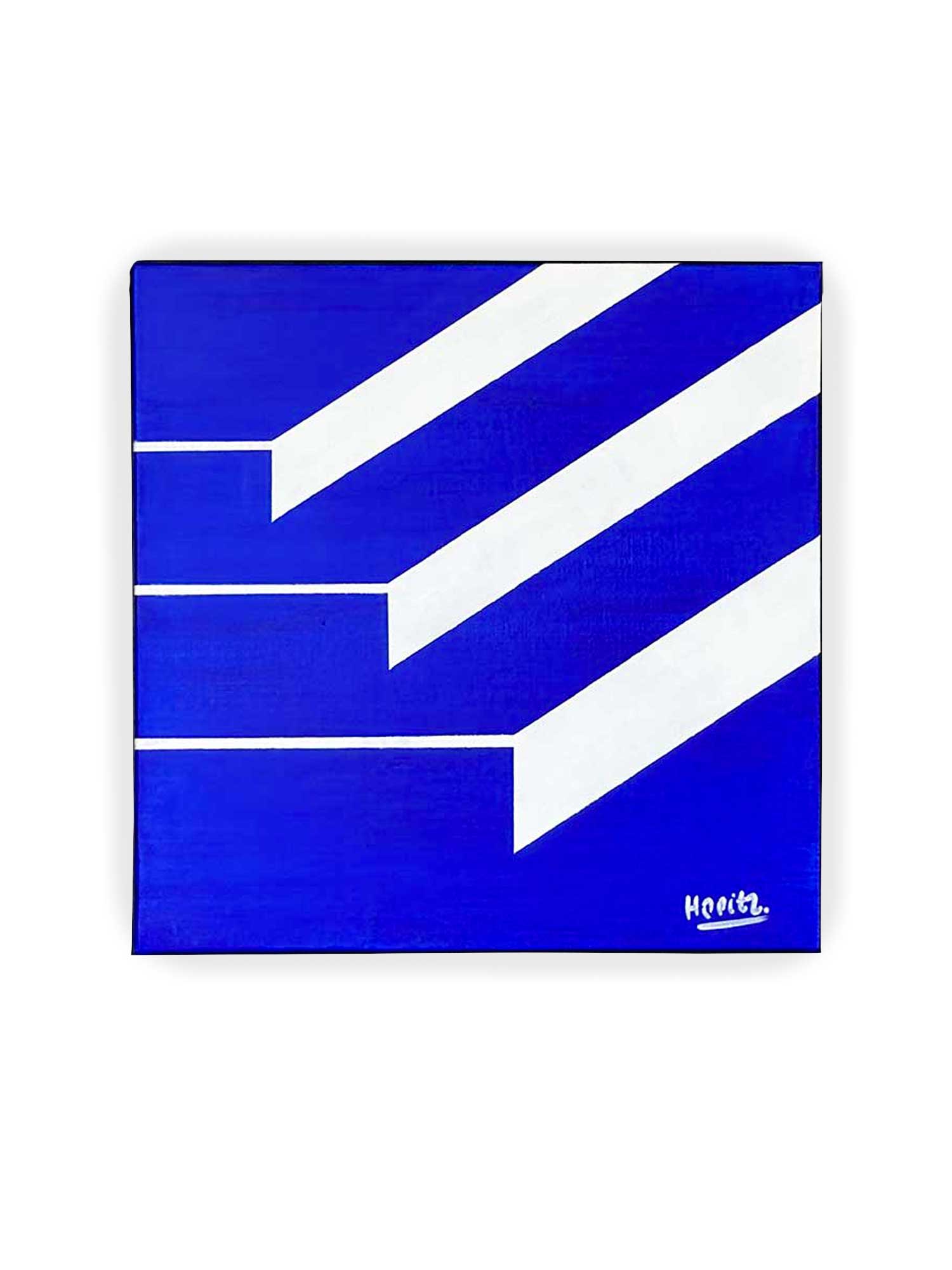 Pool steps #4, oil on canvas