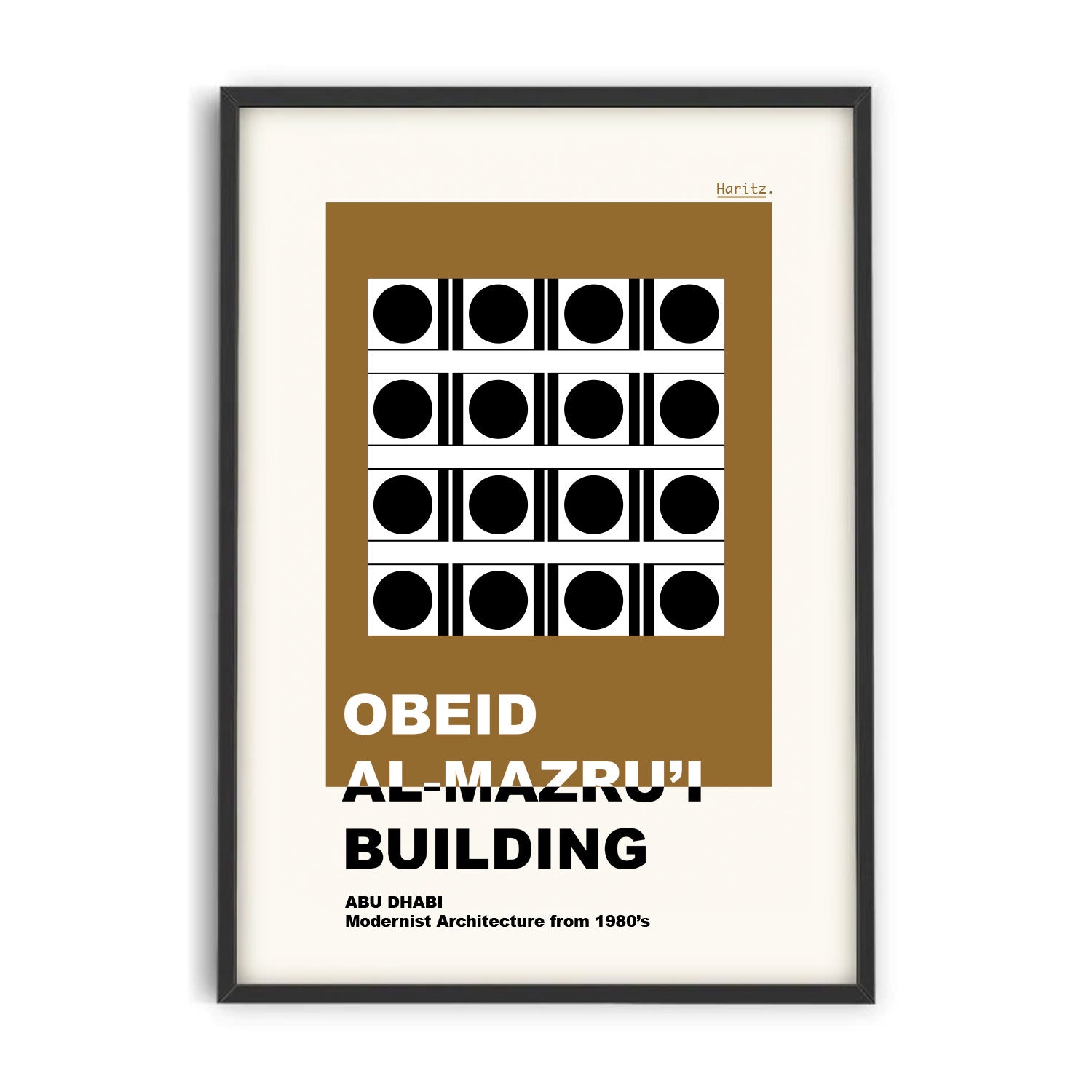 MID-CENTURY MODERNIST ARCHITECTURE - OBEID AL-MAZRU’I BUILDING - ABU DHABI 1980'S