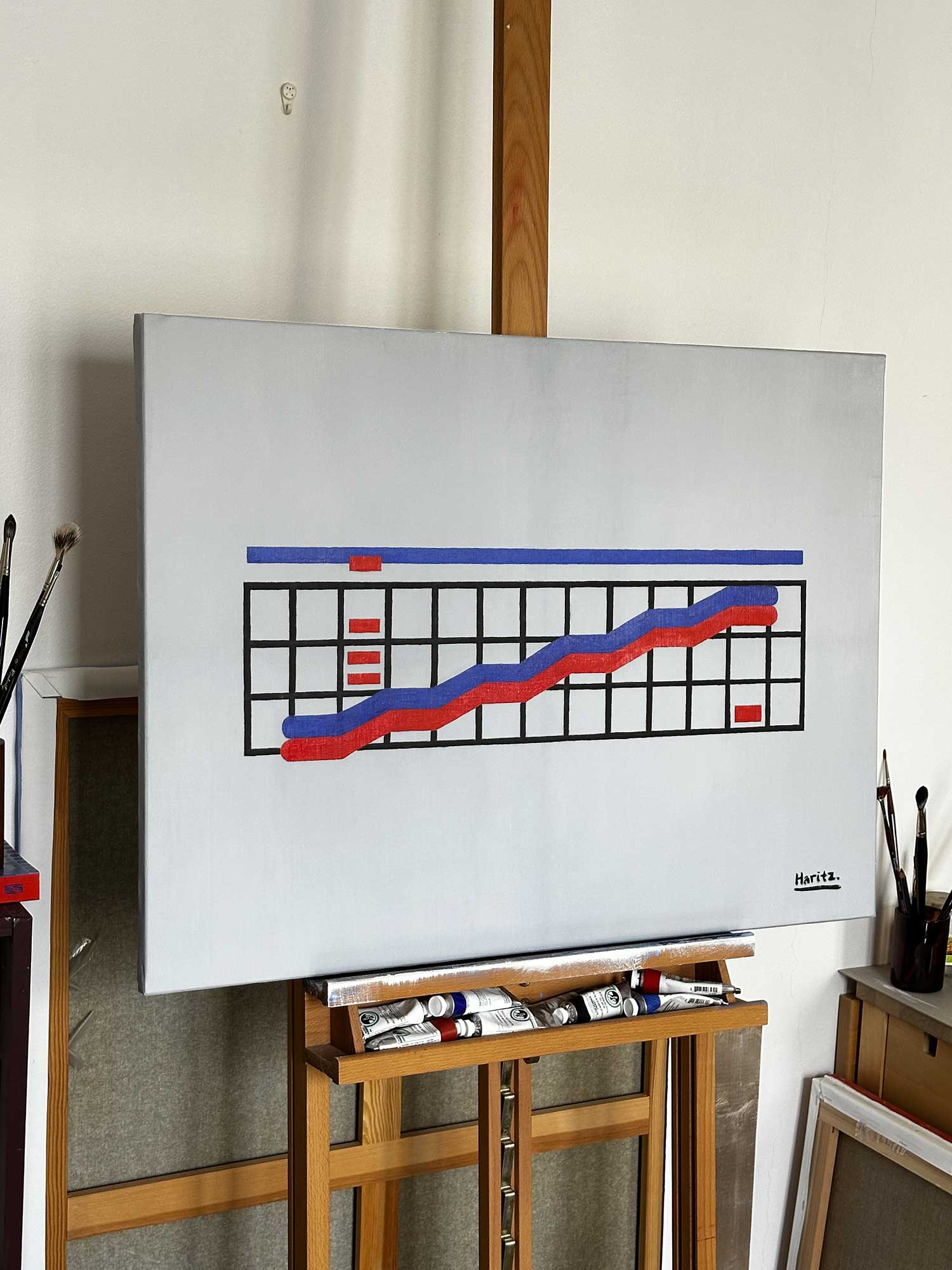 Centre Pompidou, oil on canvas